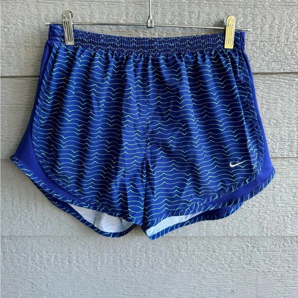 Blue Green Nike Women’s Shorts Medium Running Workout Athletic